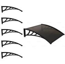 Kit Com 5 Suporte Para Toldo Policarbonato Universal Mão Francesa Abs 60cm Kit Com 5 Suporte Para Toldo Policarbonato Universal Mão Francesa Abs 60cm