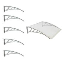 Kit Com 5 Suporte Para Toldo Policarbonato Universal Mão Francesa Abs 60cm Kit Com 5 Suporte Para Toldo Policarbonato Universal Mão Francesa Abs 60cm