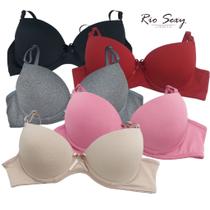 kit com 5 Sutiã Soutien Sutien Sutian com bojo para uso ou revenda