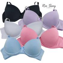 kit com 5 Sutiã Soutien Sutien Sutian com bojo para uso ou revenda