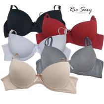 kit com 5 Sutiã Soutien Sutien Sutian com bojo para uso ou revenda