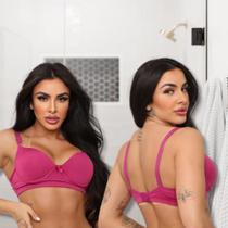 Kit Com 5 Sutiãs Alça Reforçada Sutiã Básico Liso Confortável Premium Cores