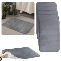 Kit Com 5 Tapetes Soft para Banheiro Antiderrapante 40x60cm Macio
