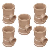 Kit Com 5 Tê De Redução 90º Soldável 50X25Mm - Akato