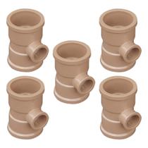 Kit Com 5 Tê De Redução 90º Soldável 50X25Mm - Akato