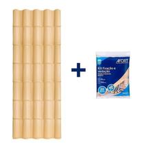 Kit com 5 Telhas de Pvc Colonial 5 Ondas 2,30 X 0,86 X 2.0 Mm com 4 Kit Fixação e Vedação afort