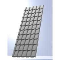 Kit com 5 Telhas de Pvc Plan 198x88cm
