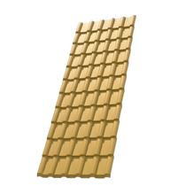 Kit com 5 Telhas de Pvc Plan 242x88cm