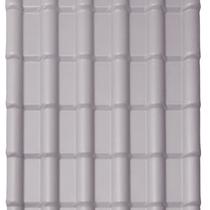 Kit com 5 Telhas Pvc Colonial 2,42m X 0,88m X 1,7mm 6 Ondas Lux Telhas