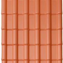 Kit com 5 Telhas Pvc Colonial 3,30m X 0,88m X 1,7mm 6 Ondas com Kit Fixação Lux Telhas Ceramica