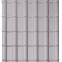 Kit com 5 Telhas Pvc Colonial 3,30m X 0,88m X 1,7mm 6 Ondas com Kit Fixação Lux Telhas Cinza