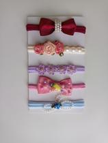 Kit com 5 tiara rn bebê