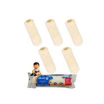 Kit com 5 tigre rolo de lã sintética 23 cm 1312