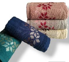 Kit com 5 Toalhas de Rosto Florença 75cm x 45cm 340g/m²