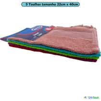 Kit com 5 Toalhas Social Lisa 100% Algodão para Lavabo Tamanho (22cm x 40cm) Kit com 5 Toalhas Social Lisa 100% Algodão para Lavabo Tamanho (22cm x 40cm)