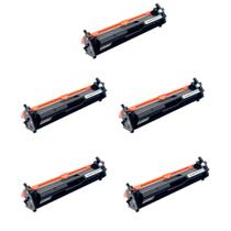 Kit Com 5 Toner Compatível CF217A 17A M130A, M102A, M102W, M130FN, M130FW, M130NW. 1.600 páginas