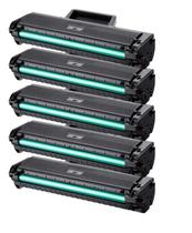 Kit Com 5 Toner Compatível para Hp 105a W1105a M107a M107w M135a M135w Sem Chip Preto 1.5k Strom