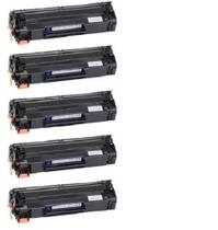 Kit Com 5 Toner Universal P1102 M1132 35A 36A 85A CB435A 436A 285A 435A CE285A Compatível