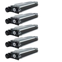 Kit com 5 Toners Compatíveis para Brother TN2370, TN2340, TN660 e L2540 - Tinta Preta