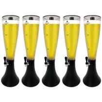 Kit com 5 Torres de Chopp Marcbeer Marchesoni 2,5 Litros