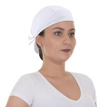 Kit com 5 Touca Bandana Cirúrgica e Culinária Unissex Branco - Branco Kit com 5 Touca Bandana Cirúrgica e Culinária Unissex Branco - Branco