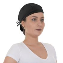 Kit com 5 Touca Bandana Cirúrgica e Culinária Unissex Preto - Preto Kit com 5 Touca Bandana Cirúrgica e Culinária Unissex Preto - Preto