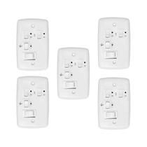 Kit com 5 trio controle p/2 lâmpadas c/capacitor