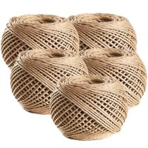 Kit Com 5 Un Fio Cordão Barbante Rami 2mm Rolo 100g Sisal Aprox 90mts Artesanato Convite