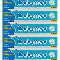 Kit com 5 unid babymed azul pom bg 45g assadura Kit com 5 unid babymed azul pom bg 45g assadura