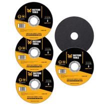Kit Com 5 Unidadades Disco De Corte 115mm Aço inox 4 1 2