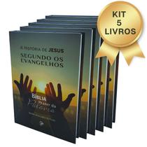 Kit Com 5 Unidades Bíblia Dos Evangelhos Prazer Da Palavra Versão Paráfrase Com Leitura Facilitada