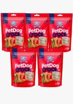 Kit com 5 unidades Biscoito para Cães Petdog Crock Mix 500 Gramas