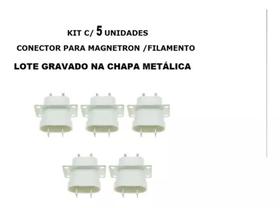 Kit Com 5 Unidades - Conector Para Magnetron Filamento