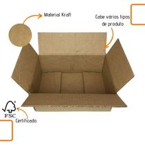 Kit com 5 Unidades de Caixa Grande de Papelão em Kraft 30x20x20 Forte e resistente para Envios e Mudanças Kit com 5 Unidades de Caixa Grande de Papelão em Kraft 30x20x20 Forte e resistente para Envios e Mudanças