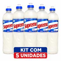 Kit Com 5 Unidades de Detergente Lava Louça Suprema Fragrância Coco 500ml