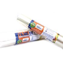 Kit com 5 unidades de filme PVC 28 centímetros por 300 metros refil