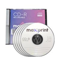 Kit Com 5 Unidades De Mídia Cd-R 700Mb 80 Min 1X-52X 501576 Kit Com 5 Unidades De Mídia Cd-R 700Mb 80 Min 1X-52X 501576
