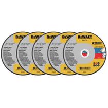 Kit com 5 unidades Disco de Corte 180X1.6X22mm Aço/Inox HP2 Dewalt Único Kit com 5 unidades Disco de Corte 180X1.6X22mm Aço/Inox HP2 Dewalt Único