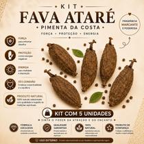 Kit com 5 Unidades Fava de Ataré Proteção Força Espiritual Uso Ritualístico Kit com 5 Unidades Fava de Ataré Proteção Força Espiritual Uso Ritualístico