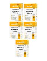 Kit com 5 Unidades Lavitan Vitamina D3 2.000UI - 30 Comprimidos