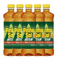 Kit com 5 unidades Pinho Sol Original Desinfetante 500ml