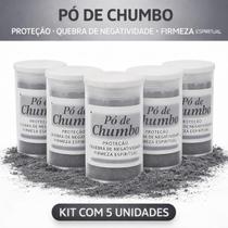 Kit com 5 Unidades Pó de Chumbo Proteção Defesa Espiritual Quebra de Demandas Kit com 5 Unidades Pó de Chumbo Proteção Defesa Espiritual Quebra de Demandas