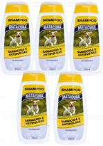 Kit com 5 Unidades - Shampoo para Cães Sarnicida Matacura Anti Pulgas 200 Ml