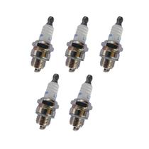 Kit com 5 Velas De Ignição L7t Curta Para Motosserras E Roçadeiras