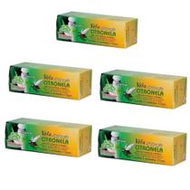 Kit Com 5 Velas Repelente Citronelas Natural Alta Duração - Senalandia