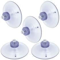 Kit com 5 Ventosas De Silicone 90mm Alta Fixação 9cm com Parafuso E Porca Kit com 5 Ventosas De Silicone 90mm Alta Fixação 9cm com Parafuso E Porca