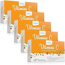 Kit com 5 Vitamina C 500mg Ácido Ascórbico Equaliv 30comprimidos, Sem Sabor