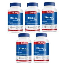 Kit com 5 Zinco + Vitamina D3 Duom com 60 Capsulas