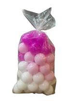Kit com 50 bolinhas rosa princesa