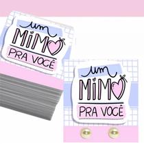 Kit Com 50 Brincos + Tag Mimo Para Lembrancinhas/Casamento